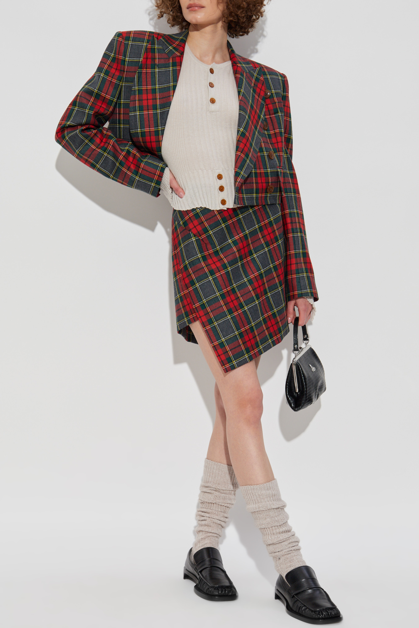 スカート VIVIENNE WESTWOOD Woman Skirt Red 1K01002DW0176 H203 Multicolour Wool skirt Vivienne Westwood - Vitkac Italy